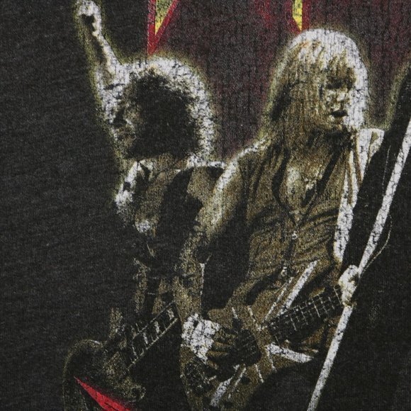 Def Leppard Sweatshirt Shirt Gray Rock Band L Large - Picture 7 of 10
